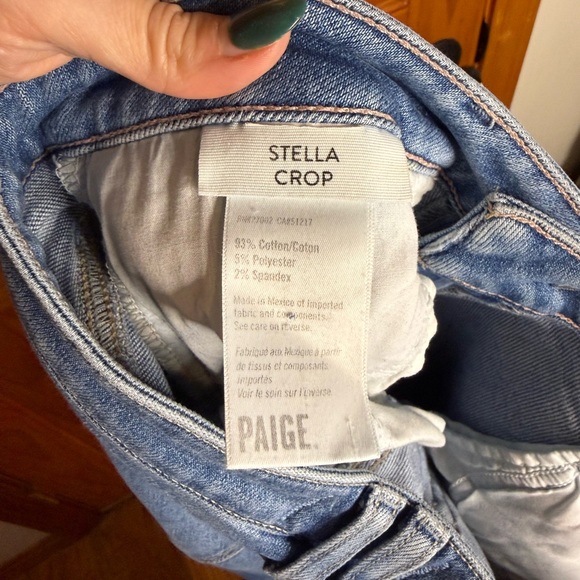 PAIGE Stella Crop Light Wash Jeans Womens 28 - Picture 6 of 7